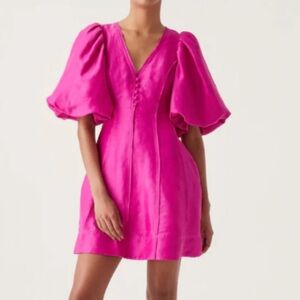 NWT Dusk Puff Sleeve Mini Dress